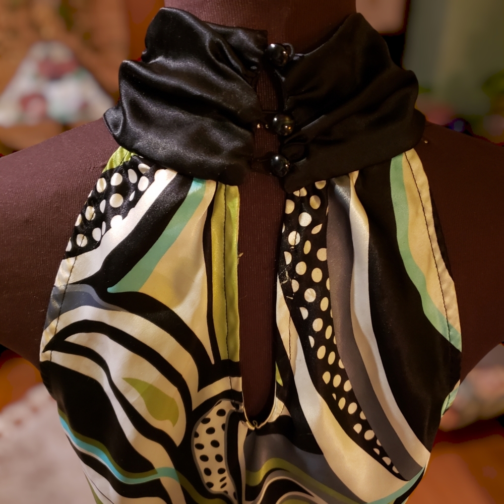 3 / $22 Heart and Soul silky high-neck halter L - Picture 14 of 15